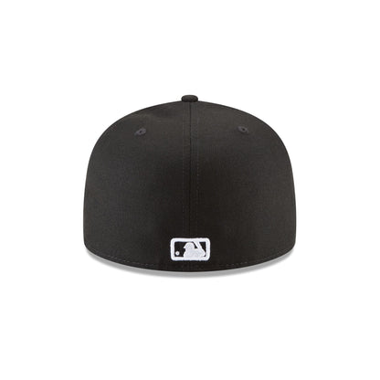 Los Angeles Dodgers Triple Player Side Patch Black 59FIFTY Fitted Hat