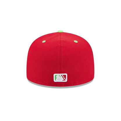 Akron RubberDucks Theme Night Red 59FIFTY Fitted Hat