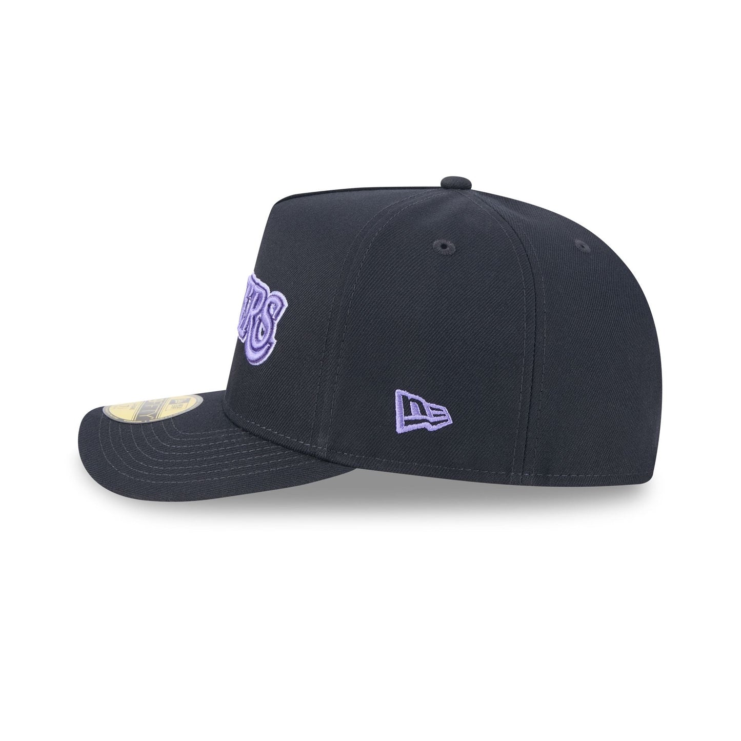 Los Angeles Lakers Navy Lavender 59FIFTY A-Frame Fitted Hat