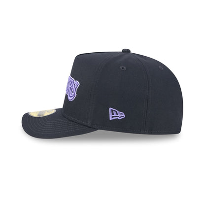 Los Angeles Lakers Navy Lavender 59FIFTY A-Frame Fitted Hat